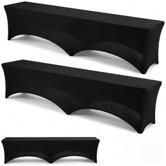 Hillsuren front view of two black bench covers, professional finish