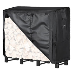 Himal Outdoors front view of 4ft firewood cover showing weather protection