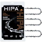 Hipa front packaging showing three 18" chains and quick install benefit