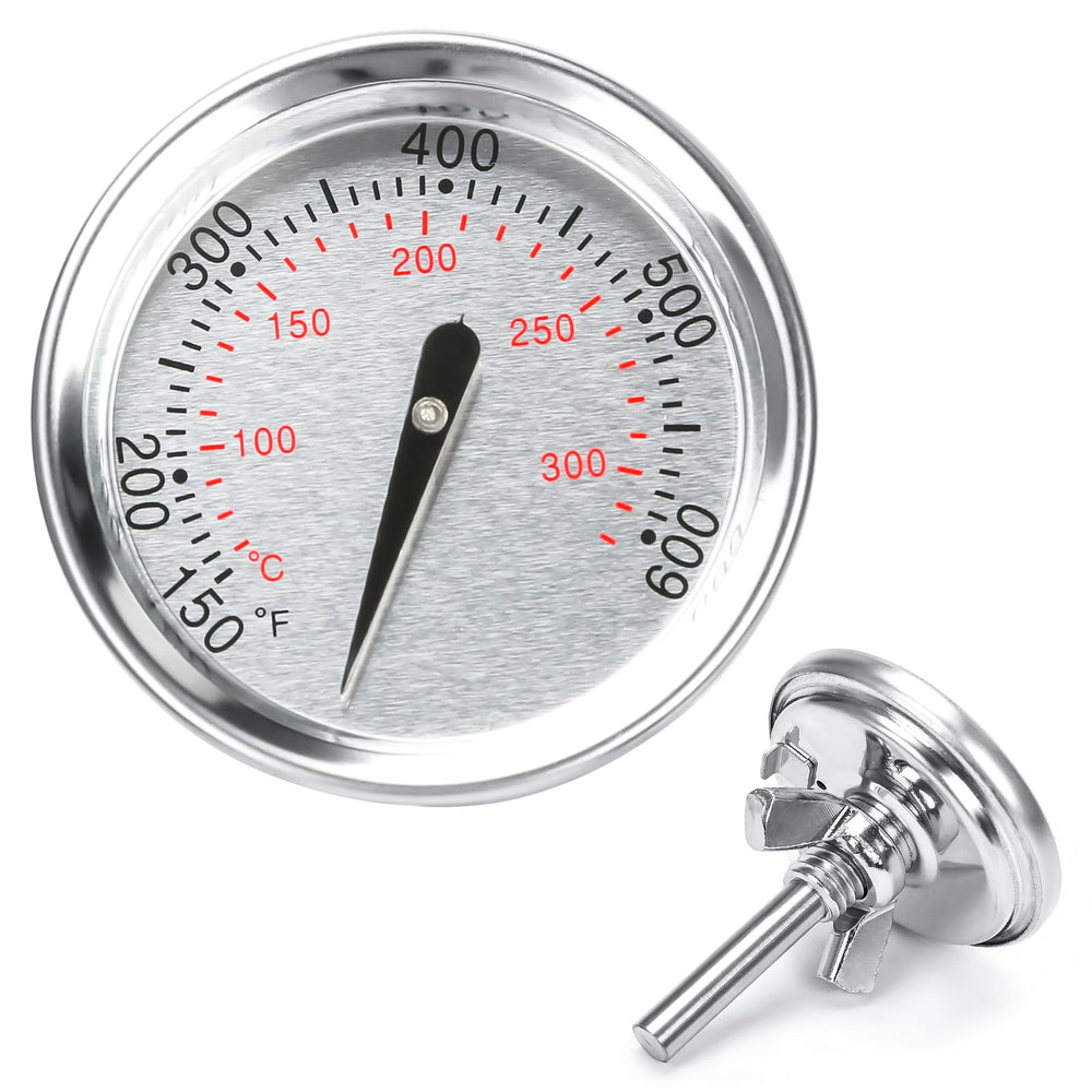 Hisencn front view stainless gauge showing clear dial and durable finish, ensures reliable readings