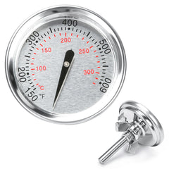 Hisencn front view stainless gauge showing clear dial and durable finish, ensures reliable readings