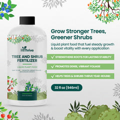HiThrive back label with directions and clear dosing for proper application