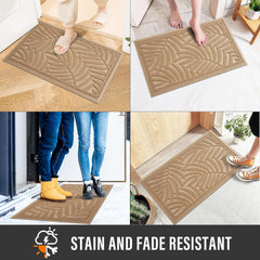 HIYARD mat installed at a doorway showing low-profile fit and door clearance