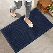 HIYARD front view of 36x24 blue mat showing full design and welcome look