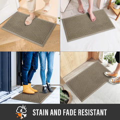 HIYARD in-use on a porch entry trapping mud and moisture to keep indoors clean