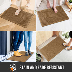 HIYARD low profile mat under door demonstrating 0.3-inch clearance advantage