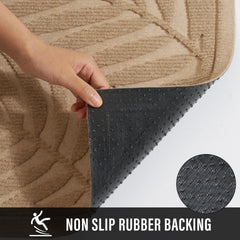 HIYARD rubber backing detail demonstrating non-slip grip and floor protection