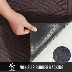HIYARD textured rubber backing preventing slips and protecting floors