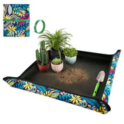 HNXTYAOB front view showing potting mat on table with benefits of tidy workspace