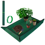 HNXTYAOB front view of repotting mat showing full footprint and benefits