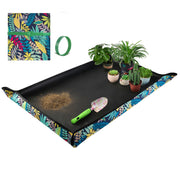 hnxtyaob mat on kitchen counter protecting surface while repotting