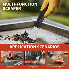 HOBITSTARX scraper blade and handle close-up for precise scraping