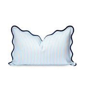 Hofdeco Premium front view baby blue stripes highlighting coastal style