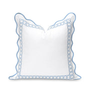 Hofdeco Premium front view embroidered begonia adds coastal charm