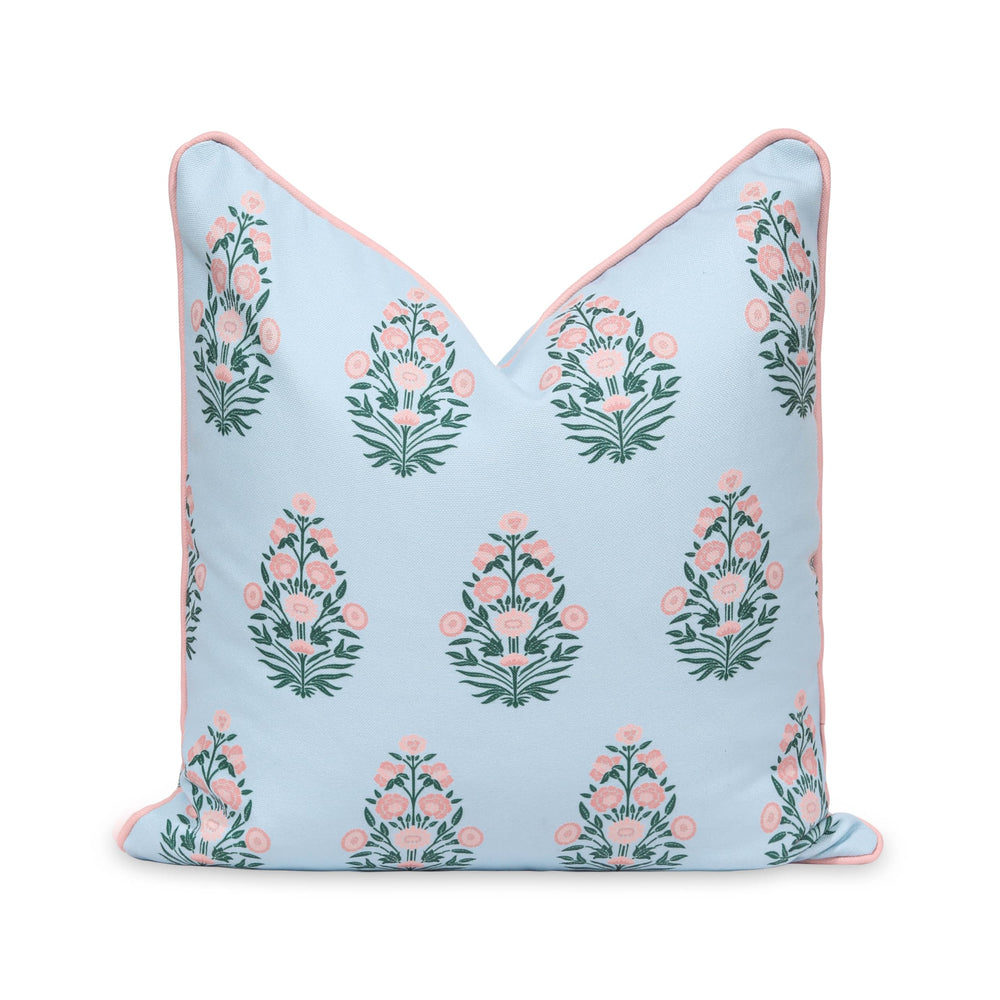 Hofdeco Premium front view showing baby blue and blush floral, adds coastal charm