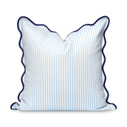 Hofdeco Premium front view baby blue stripes enhances coastal decor