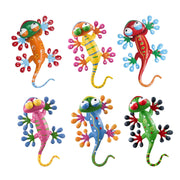 hogardeck metal gecko front view shows bright colors and profile benefit: instant focal point