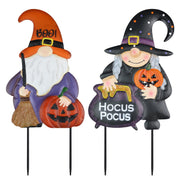 hogardeck gnome and witch front view showing festive appeal