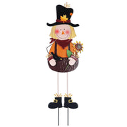 hogardeck front view of 36-inch scarecrow stake adds autumn curb appeal