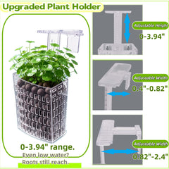 HOLADAWN holder attached to thin glass with suction cups, fits slim tanks