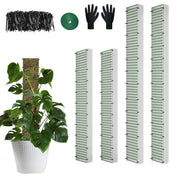 HOLANHING front view of moss pole kit showing poles and accessories for easy setup