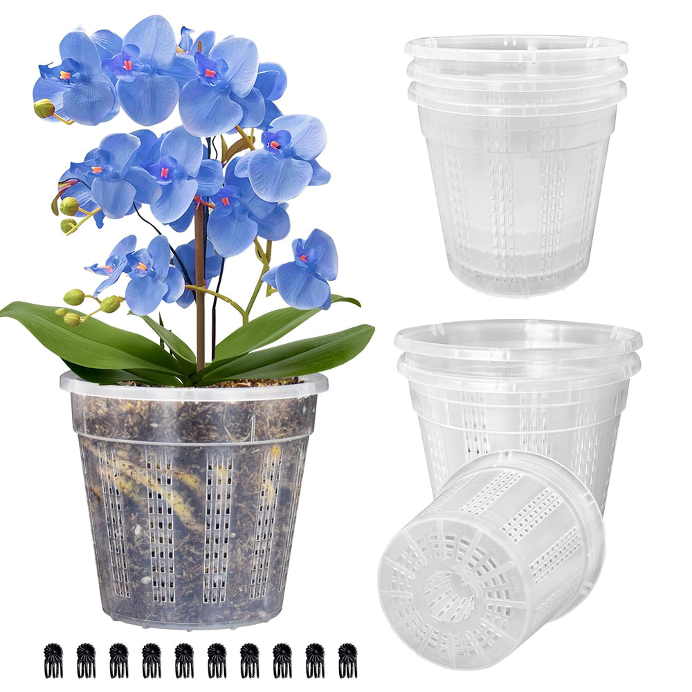 HOLANHING front view of clear 6.1 inch pot showing shape and benefit visibility