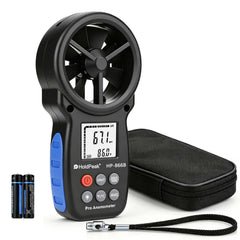 H HOLDPEAK front view showing clear display and controls for quick readings