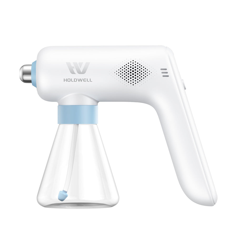 HOLDWELL fogger front view showing compact design and easy grip benefit