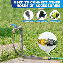 Holldoor brass connector detail demonstrating leak-proof durability