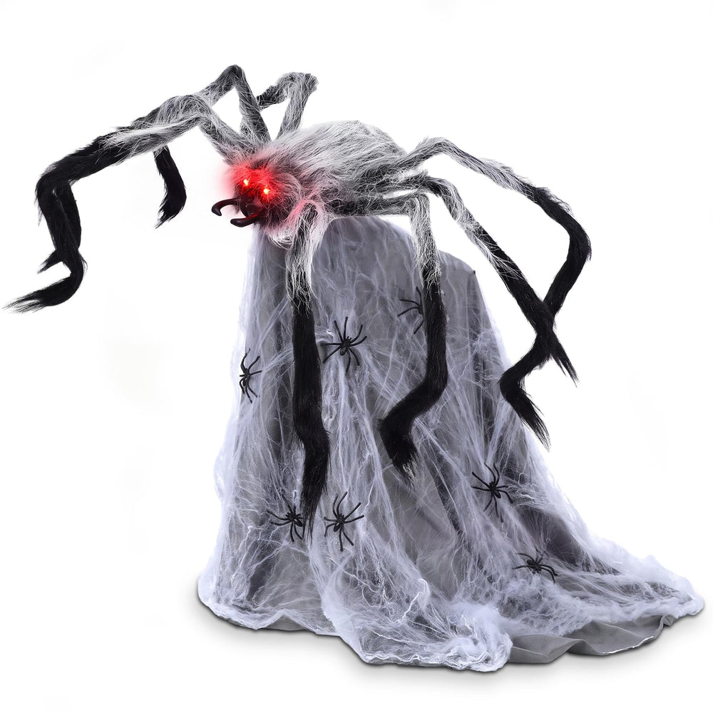 Hollowfly front view showing full spider shape and dramatic pose benefit: instant focal point