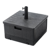 Home Zone Living front view of 21-inch base showing stable footprint and finish benefit