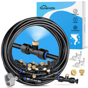 homenote mister kit front overview showing full 98FT layout and benefit cooling outdoor spaces