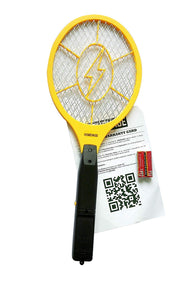 HOMEVAGE front view of electric swatter showing full racket and frame for quick pest control
