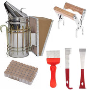 Honey Lake smoker front view showing heat sleeve and hanging hook for safer handling