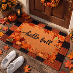 Honoson front view showing Hello Fall design welcoming guests