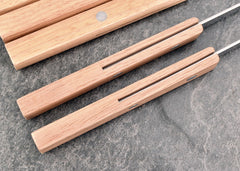 HONSHEN hardwood handle detail offering secure ergonomic grip