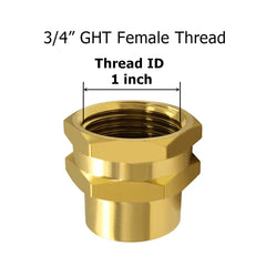 Hooshing adapter with rubber washer and package, ready to install and prevent leaks