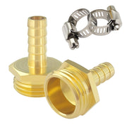 Hooshing brass adapter front view showing solid construction and included gasket benefits