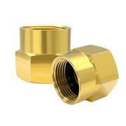 Hooshing brass adapter front view showing durable construction and fit benefit