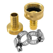 Hooshing front view of brass 3/8" repair kit showing components and benefit quick repairs