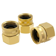 Hooshing brass adapters front packaging showing three-piece kit and benefits