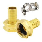 Hooshing front view brass adapters showing durable finish and reliable connections