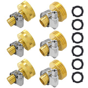 Hooshing front view of brass connectors showing kit contents and durability