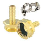 Hooshing front view of repair kit showing brass male and female fittings for quick fixes