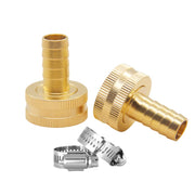 Hooshing front view pair showing two brass connectors and clamps for easy repairs