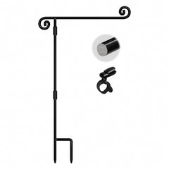 HOOSUN garden flag stand full view showing stable display benefit