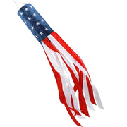 HOOSUN windsock front view showing vivid flag colors and patriotic display benefit