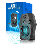 HOSOLO front view of black plug-in repeller showing compact design and easy install