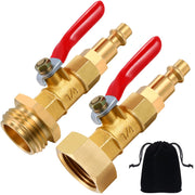 Hotop adapter front view showing compact brass body and threads for secure connection