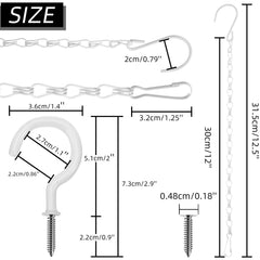 Hotop ceiling hook detail with pointed end visible, secure anchoring benefit